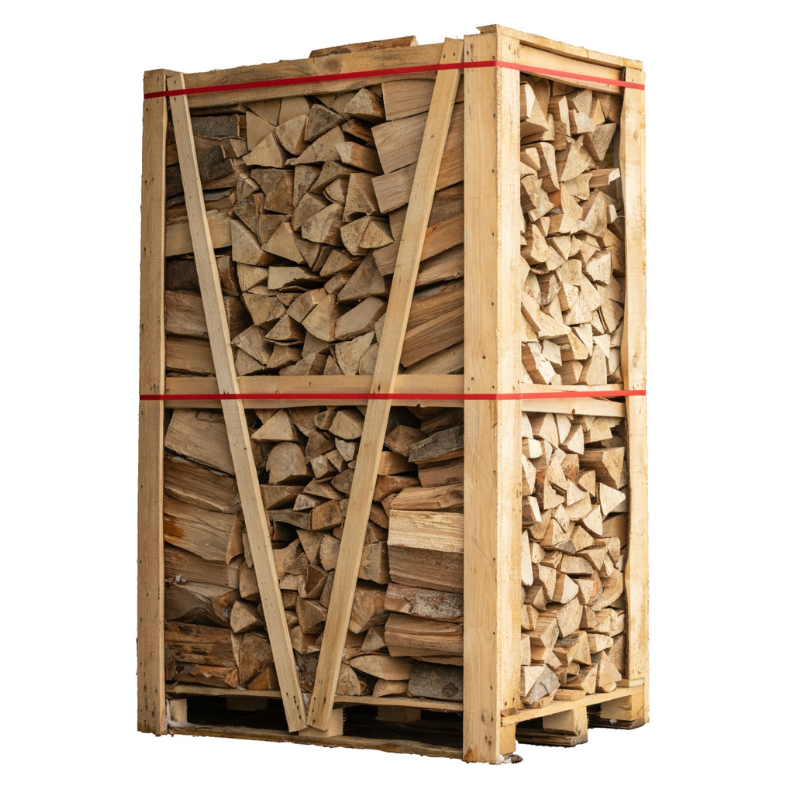 2 Paletten Brennholz (Weißeiche + Buche/Hainbuche) · Scheite 50 cm