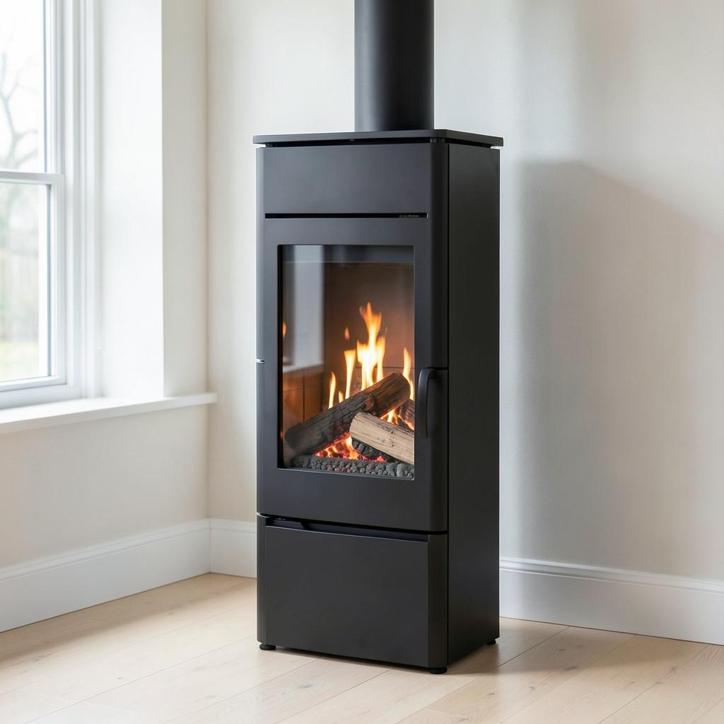 Sannover Kaminofen Dita 13,1 kW · Holzscheite 63 cm