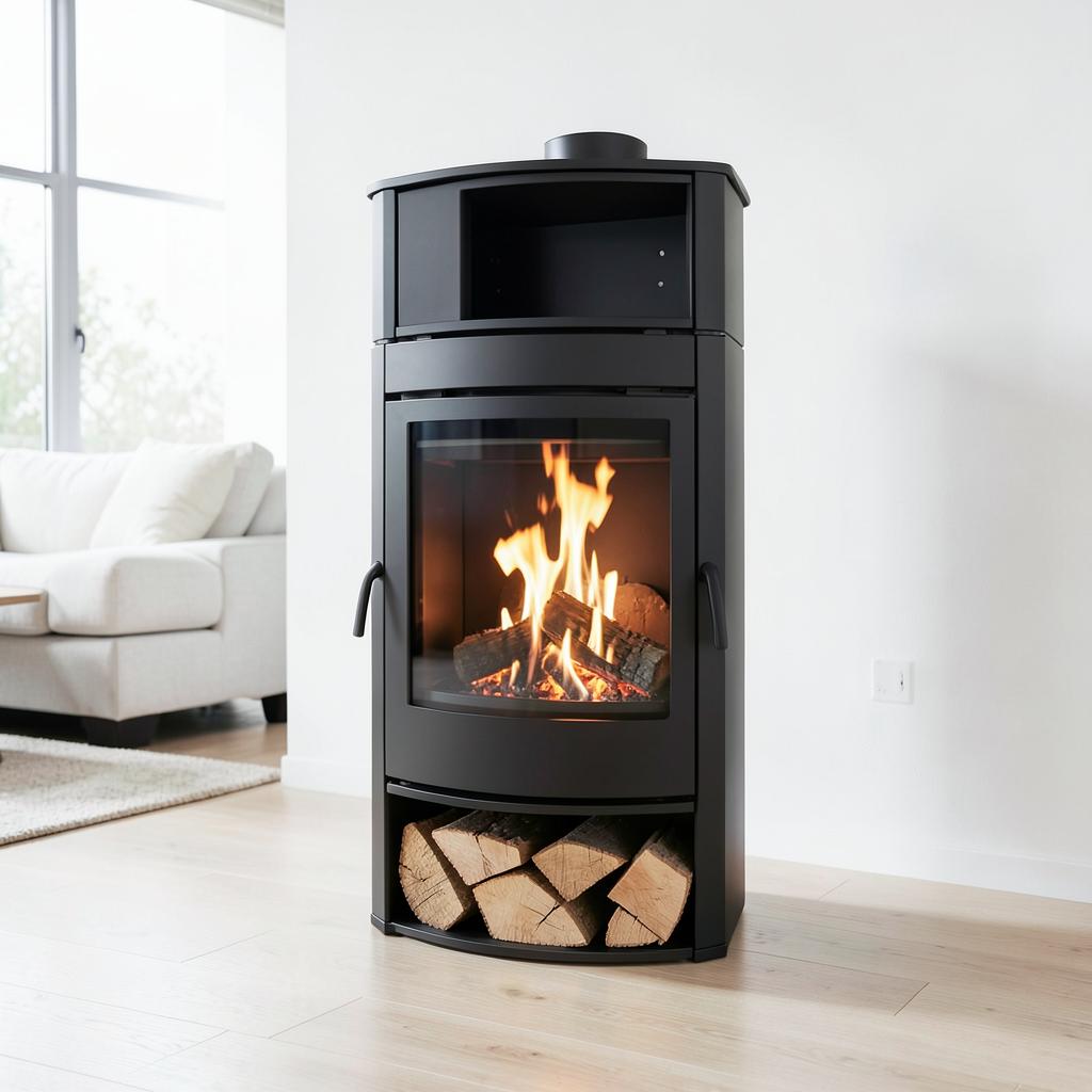 Hanseatic Kaminofen Santos 6 kW · Zeitbrand